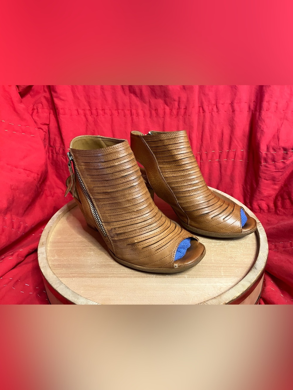 Paul Green Cayenne Peep Toe Sandal Bootie Size 7.5 US/ 5 UK